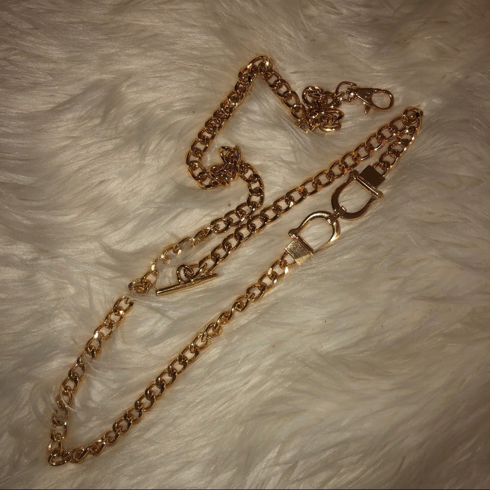 Michael Kors gold chain belt